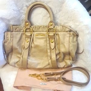 MIU MIU leather shoulder bag.